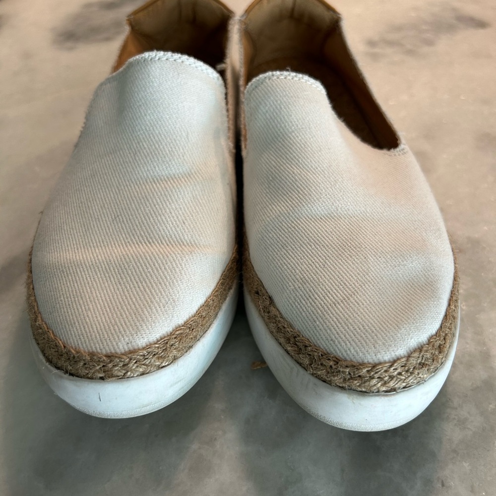 Reef Women's Cream Slip-On Shoes Cork Bottom